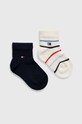 Tommy Hilfiger skarpetki dziecięce 2-pack skarpetki krótkie granatowy 701227326.PPYH
