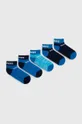 modrá Detské ponožky Skechers MESH VENTILATION 5-pak Detský