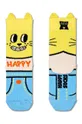 modrá Detské ponožky Happy Socks Kids Cat Sock Detský