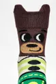 Παιδικές κάλτσες Happy Socks Kids Bear Sock καφέ