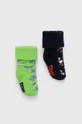 μαύρο Παιδικές κάλτσες Happy Socks Kids Animals Baby Terry Socks 2-pack Παιδικά