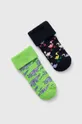 Happy Socks skarpetki dziecięce Kids Animals Baby Terry Socks 2-pack czarny