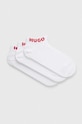 HUGO șosete 3-pack sosete scurte alb 50516405
