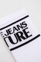 Versace Jeans Couture sosete 76GA0J04.ZG079 alb SS24