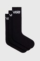 Vans skarpetki 3-pack skarpetki długie czarny VN000F0XBLK1