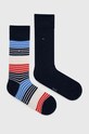 Ponožky Tommy Hilfiger 2-pak dlhé ponožky tmavomodrá 701227286