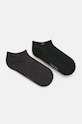 Ponožky Calvin Klein 2-pak melanž zelená 701229435