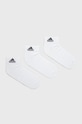 adidas calzini pacco da 6 calzini corti bianco HT3430