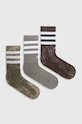 Шкарпетки adidas 3-pack довгі шкарпетки зелений IQ4151
