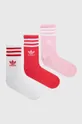 рожевий Шкарпетки adidas Originals 3-pack Unisex