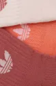 Ponožky adidas Originals 3-pak ružová
