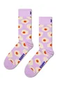 fialová Ponožky Happy Socks Sunny Side Up Sock Unisex
