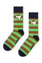 зелений Шкарпетки Happy Socks Egg On Stripe Sock Unisex