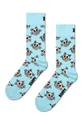 голубой Носки Happy Socks Cat Sock Unisex