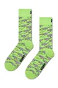 zelená Ponožky Happy Socks Crocodile Unisex