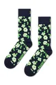 tmavomodrá Ponožky Happy Socks Dancing Flower Sock Unisex