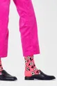 Κάλτσες Happy Socks Dancing Flower Sock ροζ