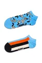 Nogavice Happy Socks Blue Low Socks 2-pack