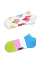 Ponožky Happy Socks Ice Cream & Stripe Low 2-pak