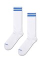 Čarape Happy Socks Solid Sneaker Thin Crew visoke čarape bijela P001023