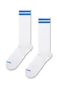 biela Ponožky Happy Socks Solid Sneaker Thin Crew Unisex