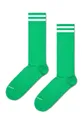 зелёный Носки Happy Socks Solid Sneaker Thin Crew Unisex