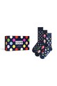 Happy Socks skarpetki Gift Box Navy 3-pack skarpetki długie granatowy P000688