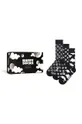 czarny Happy Socks skarpetki Gift Box Black White 3-pack Unisex