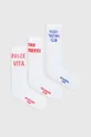 biela Ponožky On Vacation Faves 3-pak Unisex