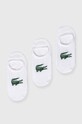 Ponožky Lacoste 3-pak krátke ponožky biela RA7872