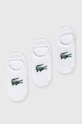 Ponožky Lacoste 3-pak krátke ponožky biela RA7872