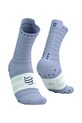 Compressport skarpetki Pro Racing Socks v4.0 Ultralight Run High - White/Alloy fioletowy XU00050B