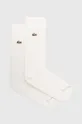 bianco Lacoste calzini pacco da 2 Unisex