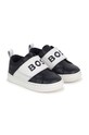 Dětské kožené sneakers boty BOSS nízký námořnická modř J50870.22.30