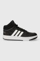 adidas Originals sneakersy dziecięce HOOPS 3.0 MID K wysoka czarny GW0402
