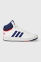 Детские кроссовки adidas Originals HOOPS 3.0 MID K имитация натуральной кожи белый GZ9647