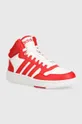 красный Детские кроссовки adidas Originals HOOPS 3.0 MID K Для мальчиков