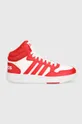 adidas Originals sneakersy dziecięce HOOPS 3.0 MID K czerwony