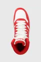 czerwony adidas Originals sneakersy dziecięce HOOPS 3.0 MID K