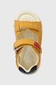 Geox sandale din piele pentru copii SANDAL MACCHIA galben B254VB.08554.18.26