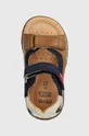 hnedá Detské kožené sandále Geox SANDAL MACCHIA