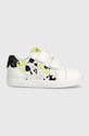 Geox sneakers pentru copii x Disney sintetic alb B45A7D.08554.20.23