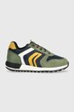 Geox sneakersy dziecięce ALBEN skóra zamszowa zielony J459EB.022FU.28.35