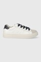 Geox sneakersy skórzane dziecięce NASHIK skóra zamszowa biały J45ECA.08522.28.35