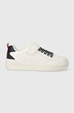 Geox sneakersy dziecięce WASHIBA imitacja skóry licowej biały J45LQA.05411.28.35
