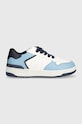 Geox sneakersy dziecięce WASHIBA imitacja skóry licowej niebieski J45LQB.05411.28.35