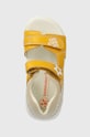 Biomecanics sandale din piele pentru copii galben 242146