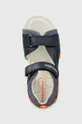 mornarsko modra Otroški usnjeni sandali Biomecanics