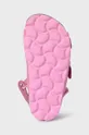 rózsaszín Mayoral gyerekszandál velúrból