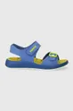 Detské nubukové sandále Primigi modrá